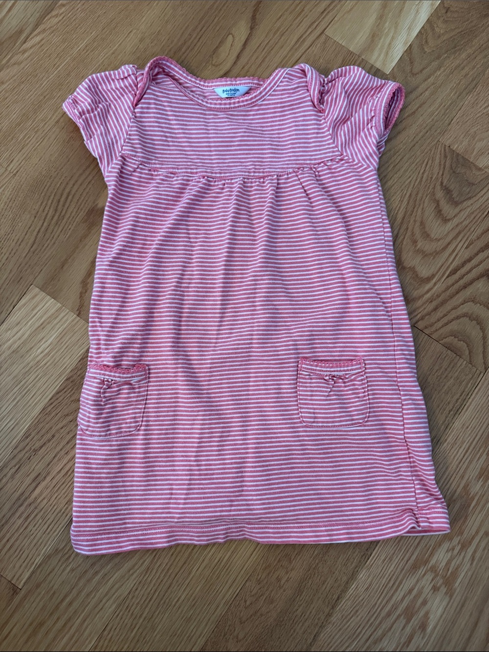 +BABY BODEN+ pink striped dress